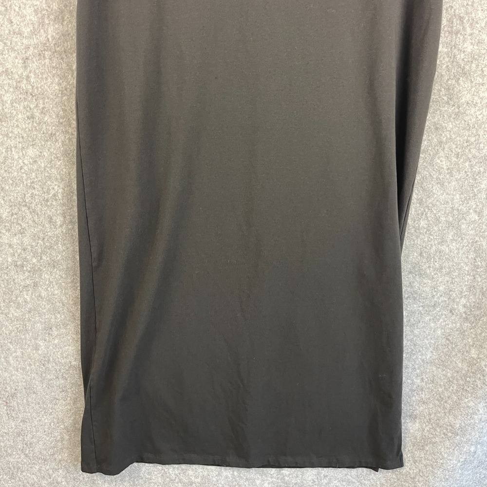 Theory Layered Midi Dress Womens Large Black Modal Blend Minimal Quiet Luxury - Picture 5 of 16